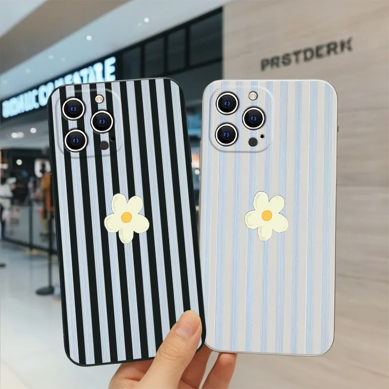 Phone Cases Xr Iphone - Coque de téléphone coréenne à rayures